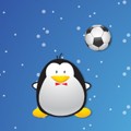 Пингвин с мячом